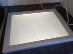 Kader met verlichting in inox 45x35 (voor een foto prent), Ophalen, Zo goed als nieuw