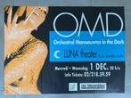Poster OMD in Luna Theater, Comme neuf, Enlèvement ou Envoi
