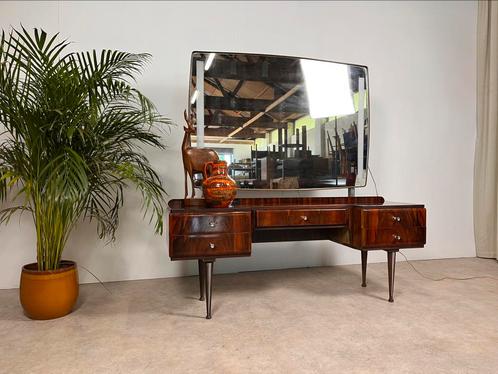 Vintage/retro design kast/spiegelcommode, Huis en Inrichting, Tafels | Kaptafels, Zo goed als nieuw, Ophalen