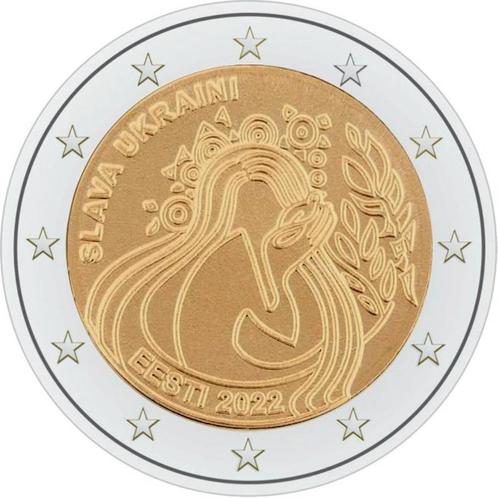 2 euro Estland 2022 - Oekraine en Vrijheid (UNC), Postzegels en Munten, Munten | Europa | Euromunten, Losse munt, 2 euro, Estland