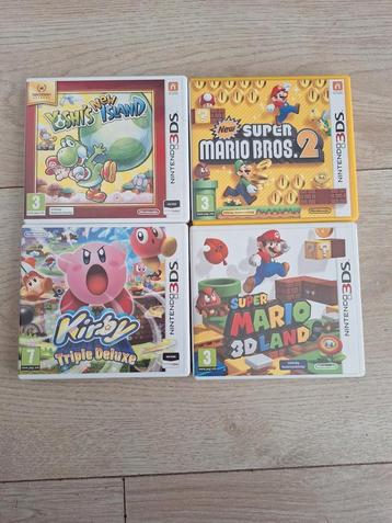 3ds spelletjes Mario Land - Mario Bros - Yoshi's - Kirby 