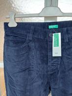 Benetton corduroy broek casual heren maat 48 donkerblauw, United Colors of Benetton, Nieuw, Ophalen of Verzenden, Maat 48/50 (M)