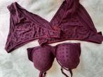 Marlies dekkers 80D en 2 L  aubergine, MARLIES DEKKERS, Verzenden, Paars, Setje