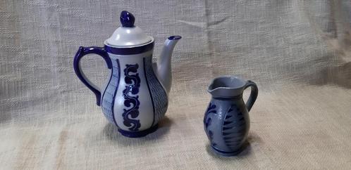 Aardewerk koffiekan melkkannetje, Antiek en Kunst, Antiek | Keramiek en Aardewerk, Ophalen of Verzenden