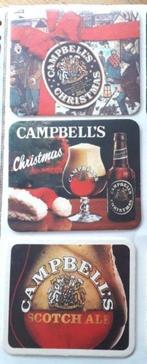 Lot van drie bierviltjes "Campbell's", Ophalen of Verzenden, Gebruikt, Viltje(s)