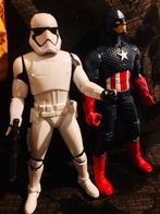 Mooie Star Wars figuur en Captain Amerika figuur, Ophalen of Verzenden, Gebruikt, Actiefiguurtje