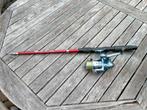 Telescopische werphengel met molen 180 cm, Watersport en Boten, Hengelsport | Karpervissen, Ophalen, Gebruikt, Werphengel