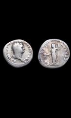 Denier Romain Domitien Argent + Certificat (43), Enlèvement, Argent