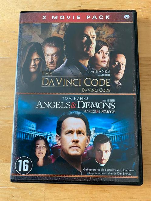 Dvd's  :  The DaVinci Code en Angels & Demons - Tom Hanks, Cd's en Dvd's, Dvd's | Thrillers en Misdaad, Zo goed als nieuw, Actiethriller