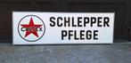 Groot emaille reclame bord van Caltex Motor oil️️️⛽️, Verzamelen, Ophalen of Verzenden, Gebruikt, Reclamebord