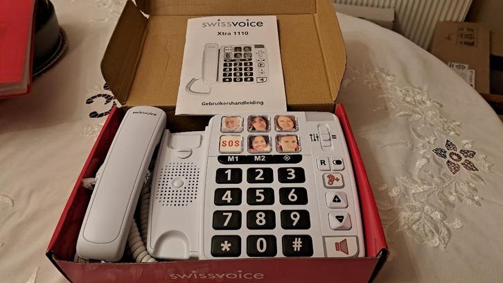 Vaste telefoon met grote toetsen, Télécoms, Téléphones fixes | Filaires, Comme neuf, Enlèvement ou Envoi