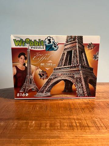 Wrebbit 3D puzzel Eifeltoren (816 stuks) beschikbaar voor biedingen