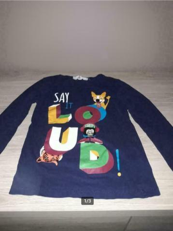 verschillende longsleeves maat 110-116