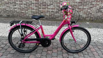 Fiets meisjes Minerva - topkwaliteit  7-10 jaar 24". Shimano beschikbaar voor biedingen