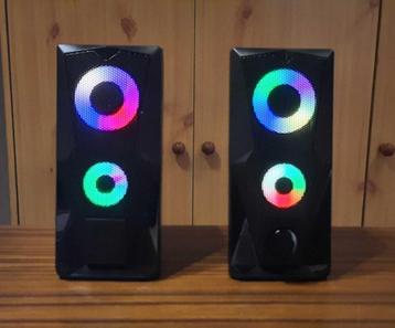 Battletron speakers, met kleurrijke ledverlichting. disponible aux enchères