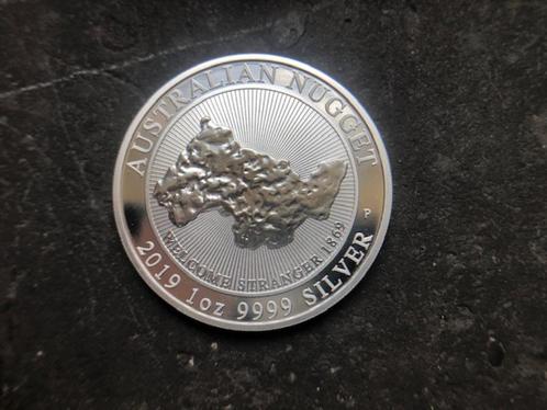 2019 Aus - Welcome Stranger Nugget - 1 oz silver, Postzegels en Munten, Munten | Oceanië, Losse munt, Zilver, Ophalen of Verzenden