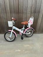 Meisjesfiets met zitje voor pop, Fietsen en Brommers, Fietsen | Kinderfietsjes, Ophalen, Zo goed als nieuw