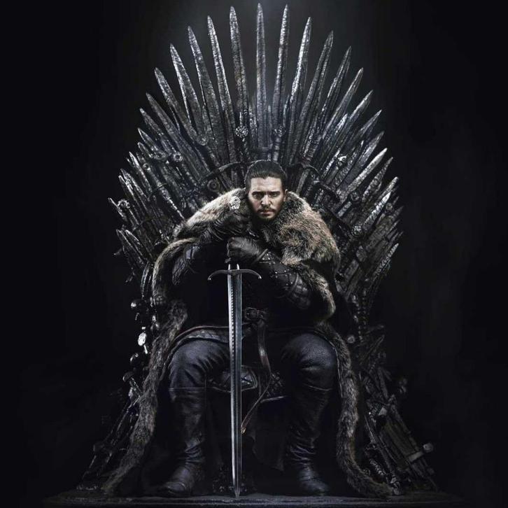 Jon Snow op Iron Throne - Blitzway Prime 1, Verzamelen, Beelden en Beeldjes, Nieuw, Fantasy, Ophalen of Verzenden