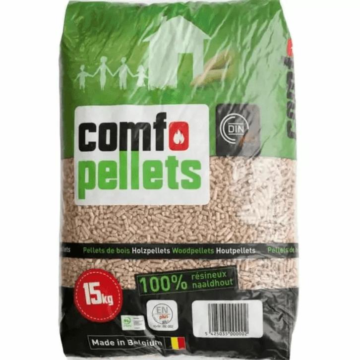 Comfo pellets pallet 65 stuks / Pallet, Doe-het-zelf en Bouw, Hout en Planken, Nieuw, Pallet, Minder dan 25 mm, Ophalen of Verzenden