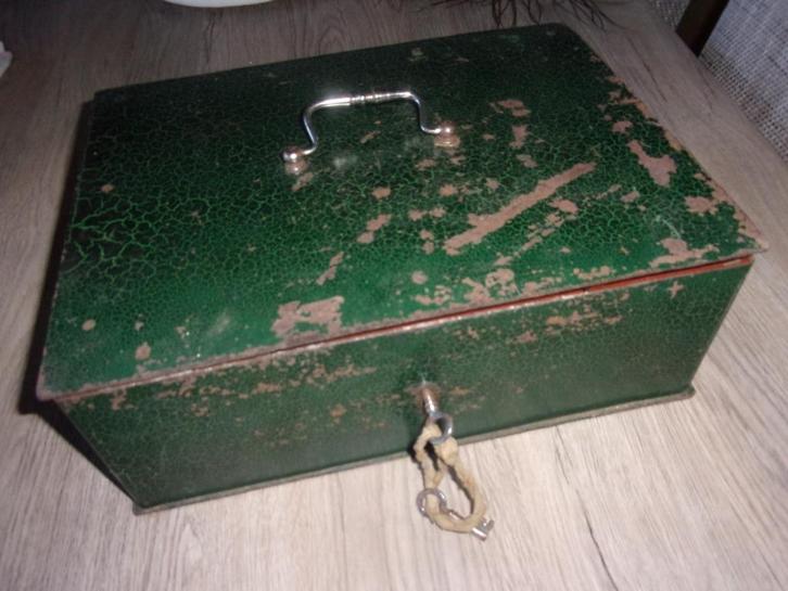 zeer zware vintage kluis, Huis en Inrichting, Woonaccessoires | Kisten, Gebruikt, Minder dan 50 cm, Minder dan 50 cm, Minder dan 50 cm