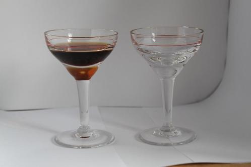 vintage druppelglazen, Antiek en Kunst, Antiek | Glaswerk en Kristal, Ophalen of Verzenden