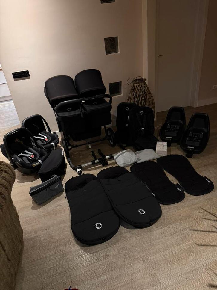 Bugaboo donkey 2 kinderwagen met maxi cosi set, Kinderen en Baby's, Tweelingen en Meerlingen, Zo goed als nieuw, Kinderwagen of Buggy