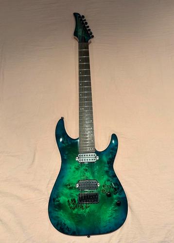 Schecter C-7 Pro Aqua Burst, Enlèvement ou Envoi, Utilisé, Solid body, Autres marques