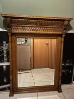 Eiken spiegel, Ophalen, Rechthoekig, 50 tot 100 cm, 100 tot 150 cm