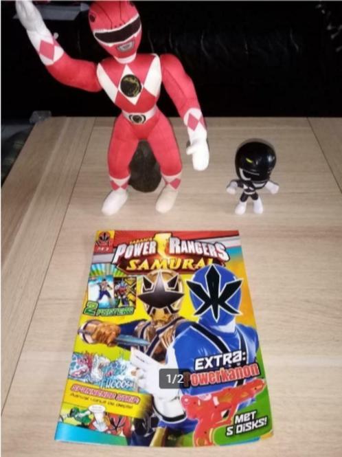 lot Power Rangers - 3 stuks - 2 poppen + 1 boekje - 1-5€/st, Verzamelen, Film en Tv, Gebruikt, Tv, Actiefiguur of Pop, Ophalen of Verzenden
