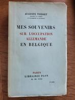 Mijn herinneringen aan de Duitse bezetting in België (14-18), Ophalen of Verzenden, Voor 1940, Gelezen, Landmacht