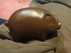 bronzen beeldje van een varken, Antiek en Kunst, Ophalen of Verzenden