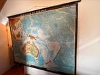 Oude landkaart Australië & Oceanië, Antiek en Kunst, Antiek | Schoolplaten, Aardrijkskunde, Ophalen
