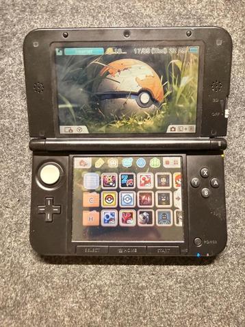 Bundel: Nintendo 3DS XL – Zwart – Homebrew + 64 GB SD beschikbaar voor biedingen