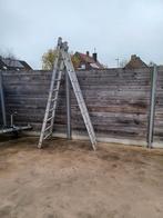 Ladder solide alu 2x10tr uitschuifbaar 5m open staan p113eur, Doe-het-zelf en Bouw, Ladders en Trappen, Ophalen, Ladder