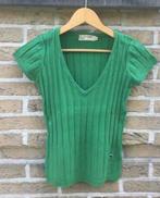 Groen retro t-shirt - ICHI (maat XS), Kleding | Dames, Groen, Ophalen of Verzenden, Maat 36 (S)