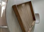 Dienblad massief teakhout met rand., Huis en Inrichting, Woonaccessoires | Dienbladen, Ophalen, Zo goed als nieuw, Vierkant, Hout