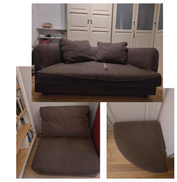Salon 3 pièces Ligne Roset - modèle Scala, Maison & Meubles, 125 cm ou plus, Enlèvement, Autres formes, Tissus
