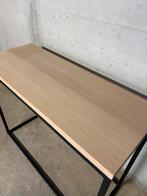 Wandtafel - staal en hout, Ophalen, 100 tot 150 cm, Eikenhout, Nieuw