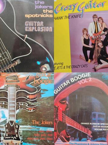 Vier originele vinyl guitarrock jaren 70-80 ook per stuk.. beschikbaar voor biedingen
