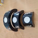 bougeoirs noir dessin libellule, Enlèvement ou Envoi, Comme neuf, Noir