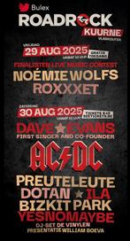 2 e-tickets roadrock zaterdag 30/08, Tickets en Kaartjes, Evenementen en Festivals