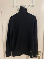 Pull col roulé noir – Maille côtelée – Style intemporel, Enlèvement ou Envoi, Porté, Taille 46 (S) ou plus petite, Noir