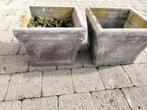 Bloembakken in beton, Tuin en Terras, Beton, Zo goed als nieuw, Ophalen