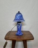 70s Glazen paddenstoel lamp, Huis en Inrichting, Minder dan 50 cm, Gebruikt, Jaren 70-80, hippie, vintage/retro, Ophalen