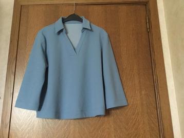 Blauw-grijze Damesbloes maat M beschikbaar voor biedingen