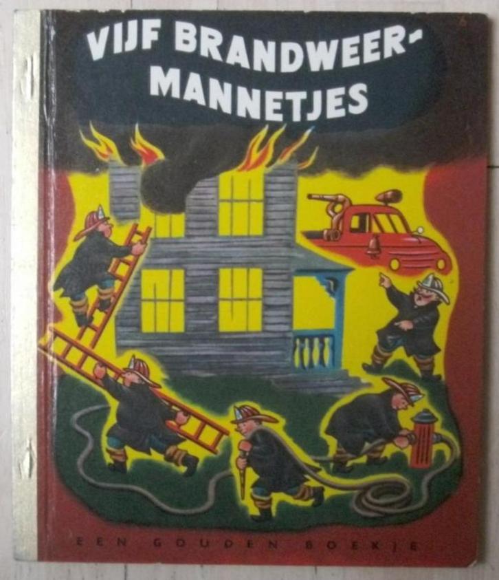 Vijf Brandweermannetjes, Boeken, Kinderboeken | Kleuters, Gouden boekje, Ophalen of Verzenden