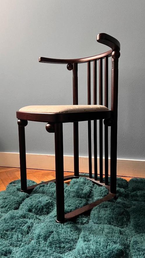 Chaise Josef Hoffmann Wittmann art déco années 30 vintage, Huis en Inrichting, Stoelen, Zo goed als nieuw, Eén, Hout, Stof, Ophalen