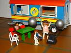 Playmobil circuswagen met gewichtheffer en ..., Ophalen of Verzenden, Zo goed als nieuw, Complete set