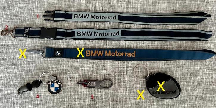 BMW Motorrad sleutelkoord, slot, sleutelhanger, sleuteletui, Motoren, Accessoires | Overige, Gebruikt, Verzenden