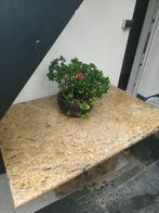 Granieten tafel 1 meter op 1.6 meter, Huis en Inrichting, Tafels | Eettafels, Ophalen, Overige materialen, Gebruikt, 100 tot 150 cm